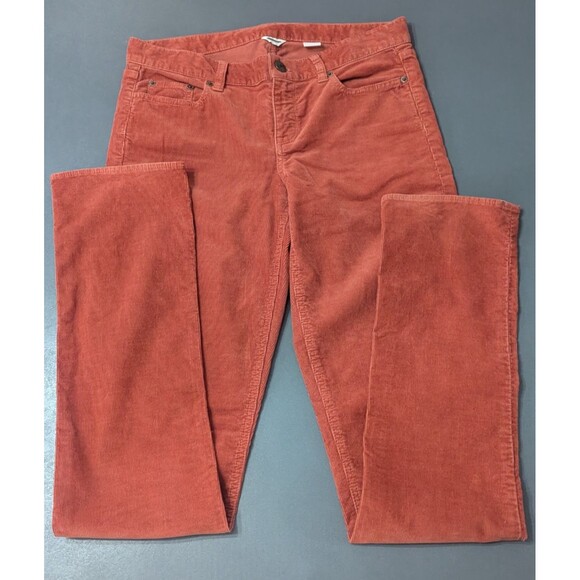 J.Crew Women’s City Fit 28T Burnt Orange Skinny Corduroy Pants Fall Autumn - Picture 1 of 9